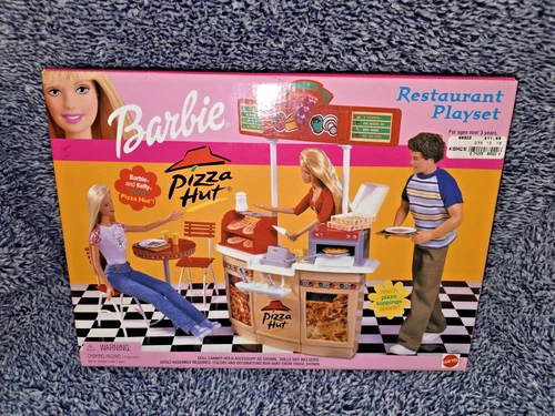 Vintage Barbie Pizza Hut Restaurant Playset 2001 New Sealed