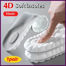 4D Massage Shoes Insoles Super Soft Latex Sports Insole for Feet Running Basket
