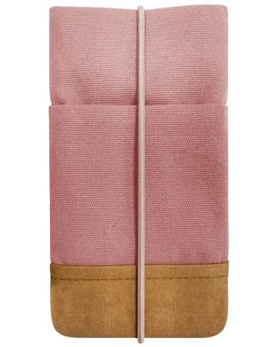 Moin Padded Cotton Phone Sleeve with Rubber Closure - Handmade Case for iPhone - Picture 2 of 8