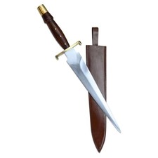 Deepeeka Arkansas Toothpick - Brass Guard & Pommel Standard Grade