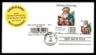 Mayfairstamps US FDC 2001 Indiana santas holiday contemporary nakano perfin Firs