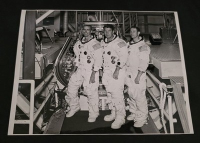 Apollo 7 Mission Astronauts Eisele Schirra Jr & Cunningham Original 8x10 NASA