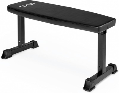 CAP Barbell Flat Weight Bench - 500lb Capacity, Compact Home Gym Essential
