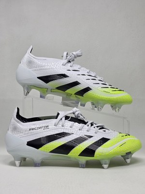 Adidas Predator Elite SG Cleats White/Black/Lemon JI1067  display picture 1