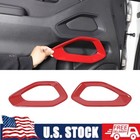 Red Inner Side Door Panel Cover Trim Accessories For Nissan Frontier 2022-2025
