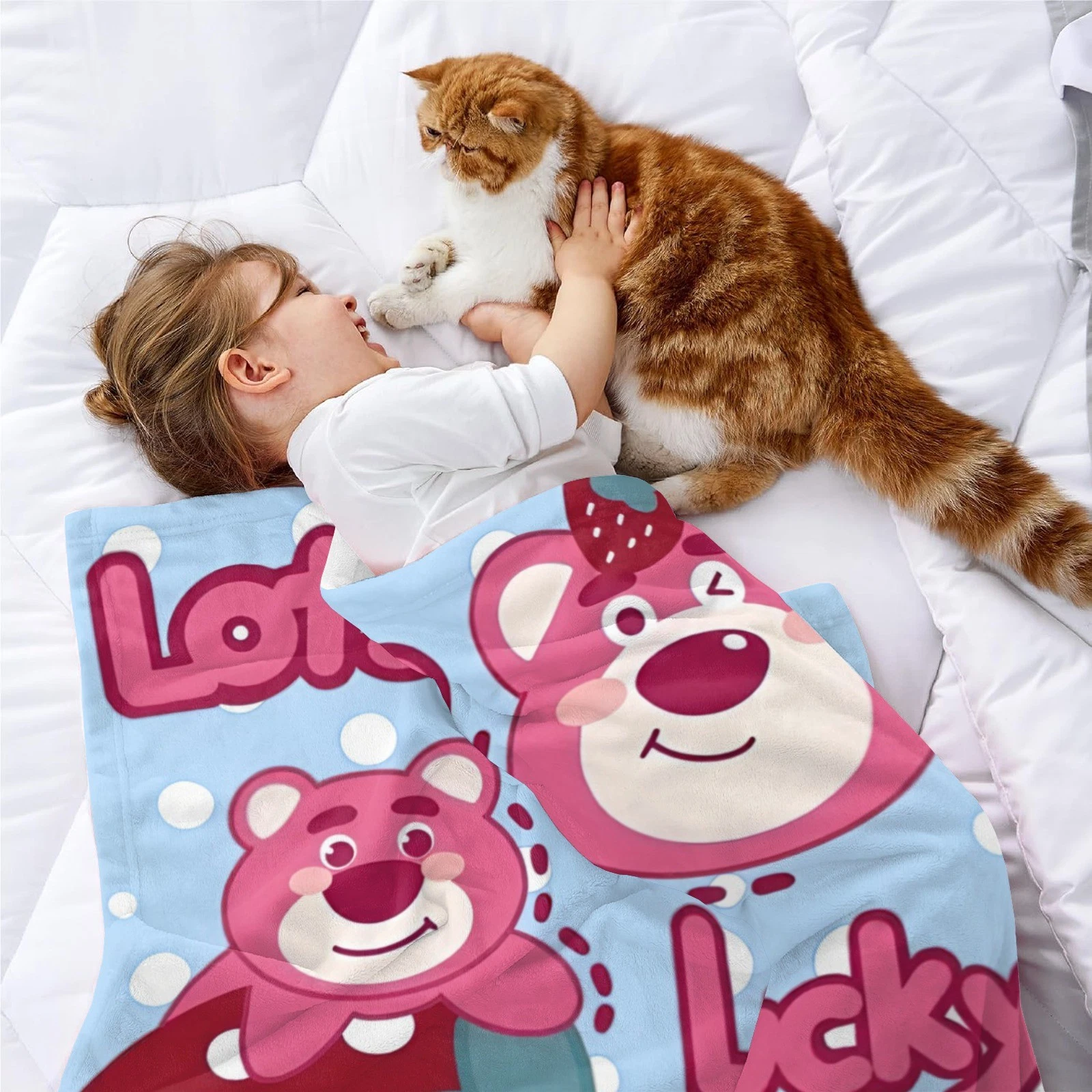 Lotso Blanket Soft Flannel Bed Sofa Couch Throw Birthday Gift