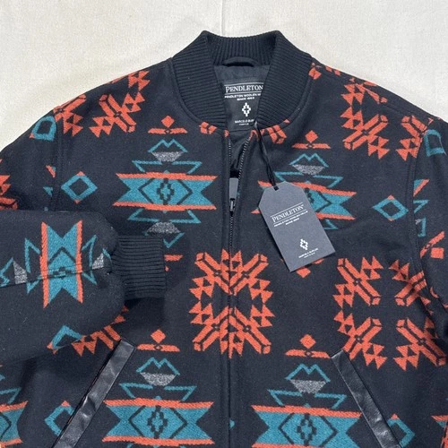 Marcelo Burlon x PENDLETON Wool Aztec Bomber NWT Sz XL Made In Italy - product listing photo
