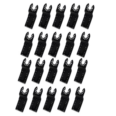 20 Piece Black Oscillating Quick Release Saw Blades With Longer Wavy Tooth New