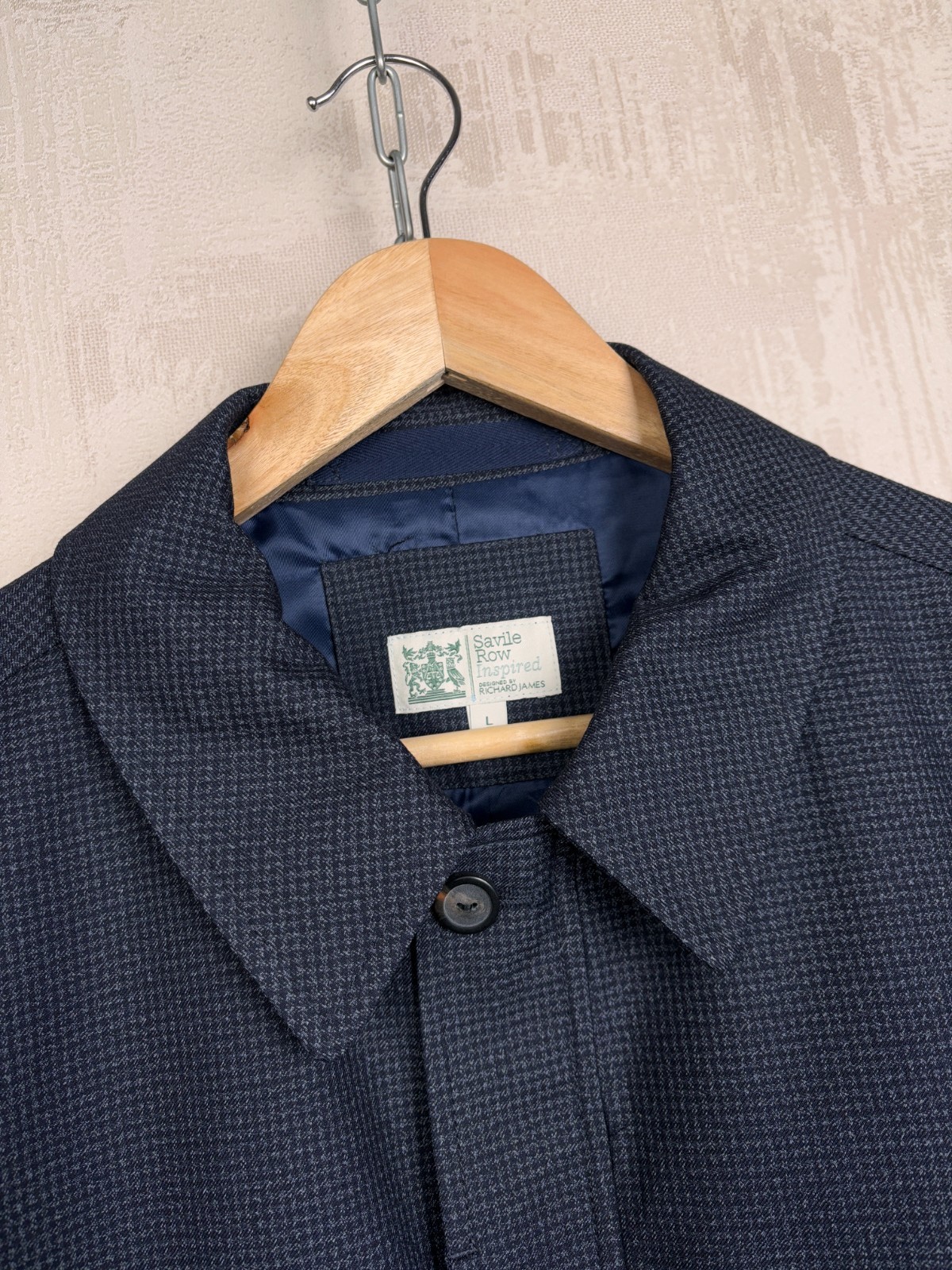 FILA Come nuovo! Giacca uomo M&S Savile Row Inspired Richard James Harrington taglia L