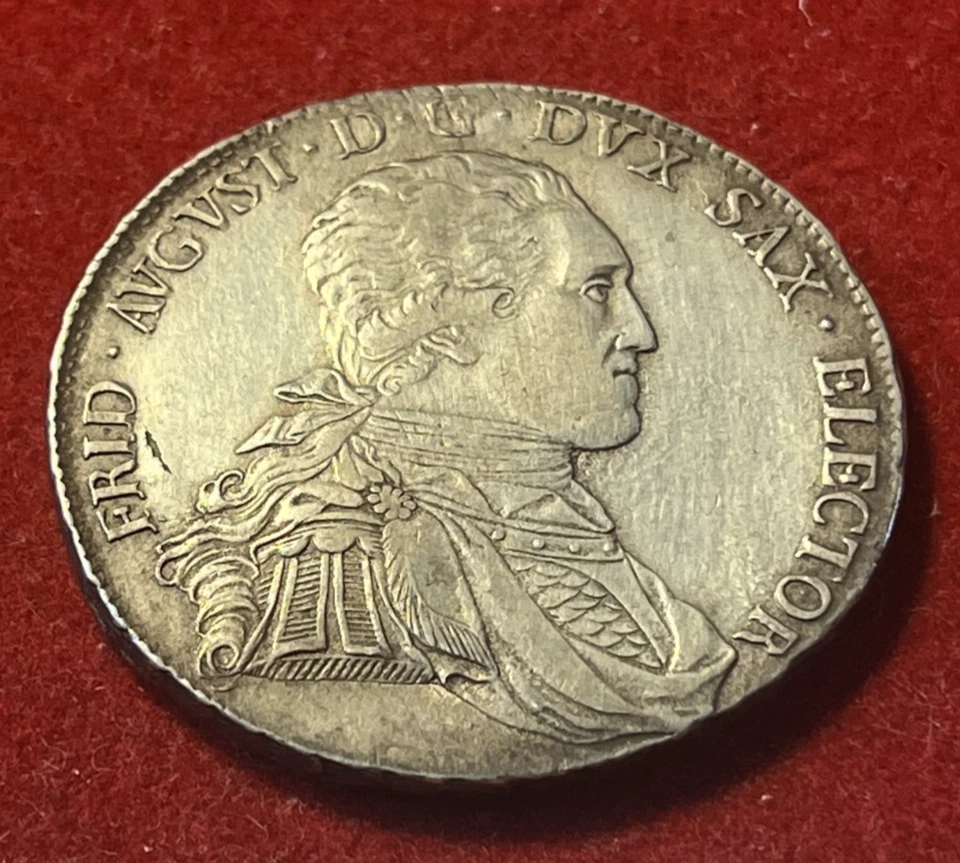 Saxony Albertine Thaler 1805 SGH German States Silver Coin KM#1036 T7116 - Image 2 of 4