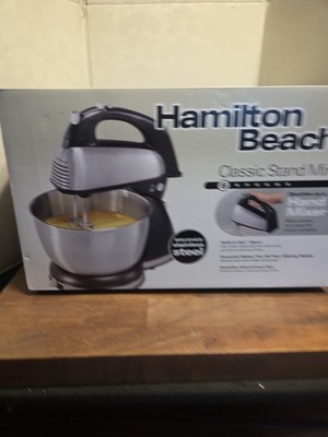 Hamilton Beach 64650 6-Speed Classic Stainless Steel Stand Hand Mixer