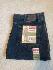 Men's Jeans Wrangler 38 x 29 Regular Fit Straight Leg Blue Demin Pants