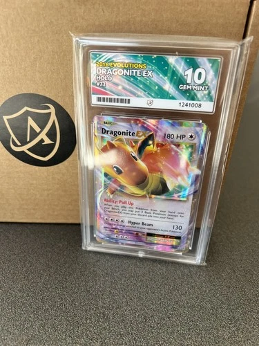 Pokemon TCG - Dragonite EX 72/108 - Evolutions - Graded - ACE 10