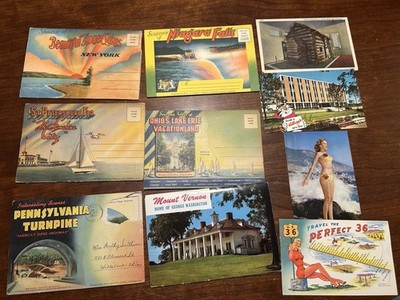 Vintage (1940s-50s) Vacation Postcard Lot of 10