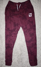 Abercrombie Kids Boys Sweatpants Size 15/16 Maroon Straight Leg Joggers