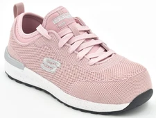 Skechers Women's Bulkin-Balran Composite Toe Work Shoes 108033 PNK