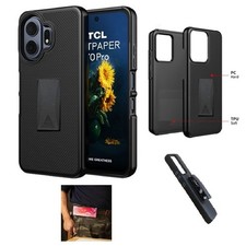 For TCL NXTPAPER 70 Pro, Dual Layer 360 Rotating Belt Clip Case