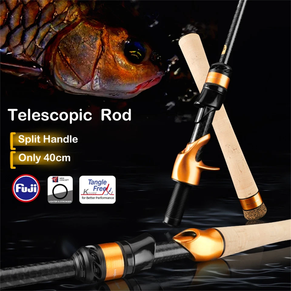 PURELURE New Telescopic 1.86m/2.10m FUJI Guide Travel Portable Lightweight - Image 3 of 4