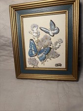 3D Butterfly framed wall art 5 1/2 Wide By 6 3/4 Item N28