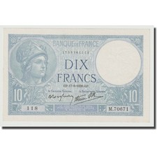 [#644347] France, 10 Francs, Minerve, 1939, 1939-08-17, UNC, Fayette:7.5, KM:84