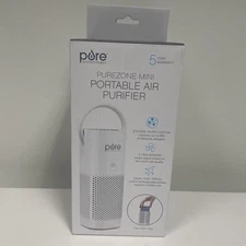 Pure Enrichment PureZone Mini Portable True HEPA Air Purifier White