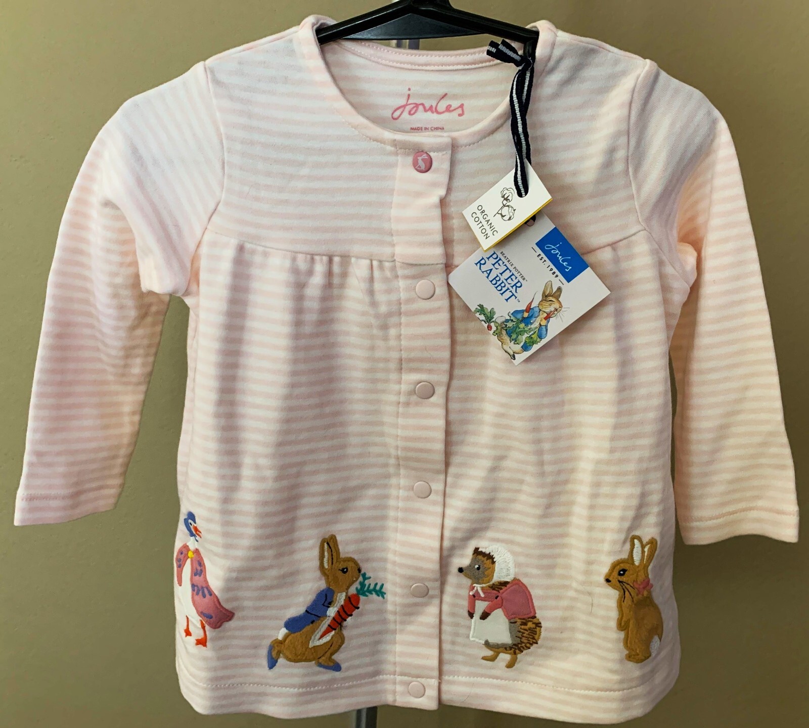Joules Rabbit Design Joules PETER RABBIT Infant Girls TOP 6-9mo NEW Baby BEATRIX POTTER ...