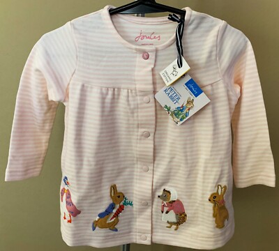 Joules PETER RABBIT Infant Girls TOP 6-9mo NEW Baby BEATRIX POTTER Dress SNAPS