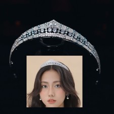 Irregular CZ Zircon Wedding Tiaras Crowns Headbands Crystal Evening Hairbands