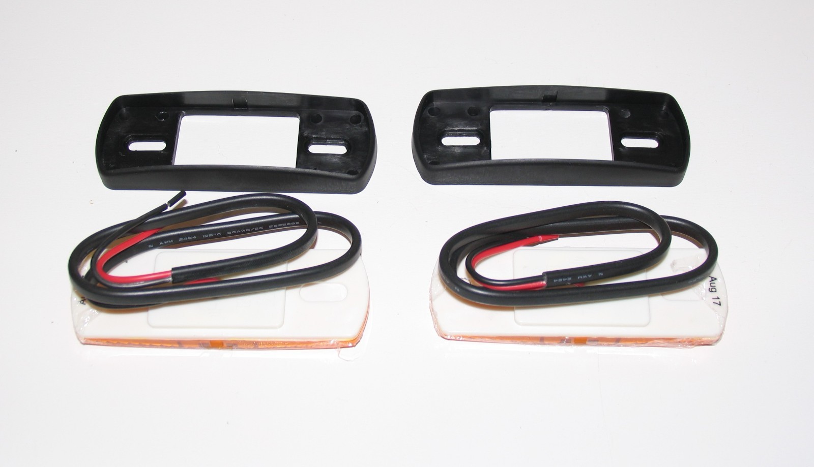 2 AMBER TRAILER LED SIDE MARKER LIGHT FIT TO IFOR WILLIAMS BRIAN JAMES