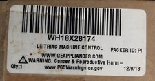 NEW Factory Sealed Genuine OEM GE Washer Main Control Board WH18X28174 LE TRIAC