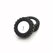 Neumático de goma eje D 43 mm carro de seguimiento modelo rueda para motorreductor N20