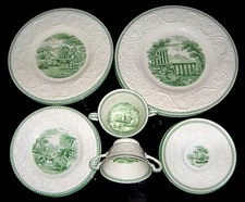 Vintage 1930's WEDGWOOD "Torbay Green" #AM7865 Patrician China