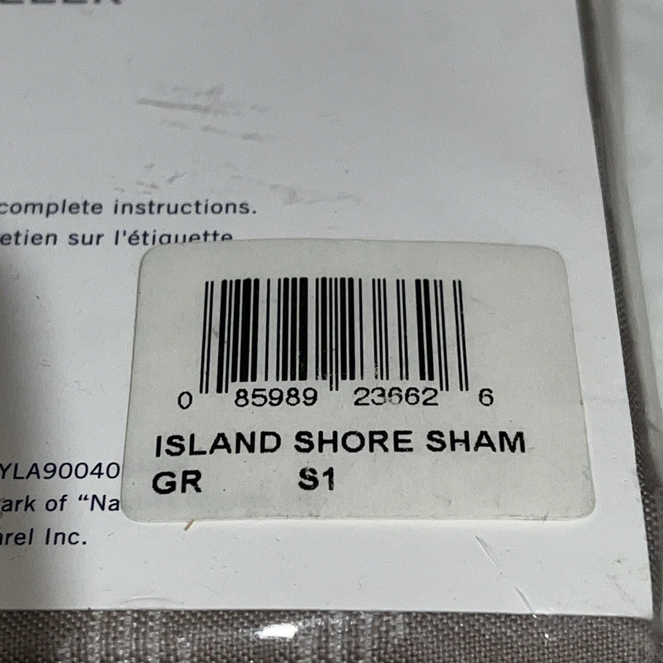 Travesseiro Nautica Island Shores tamanho padrão - Novo -D - Imagem 3 de 4