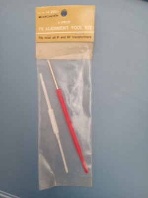 NOS Radio Shack 2-Piece TV Alignment Tool Kit Archer 64-2223A Ham CB SWL