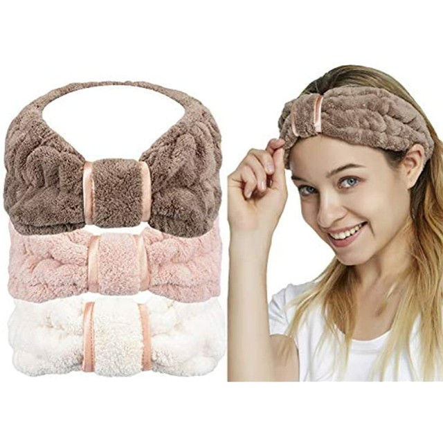 Spa Facial Headband For Washing Face Makeup Terry Cloth Headbands
