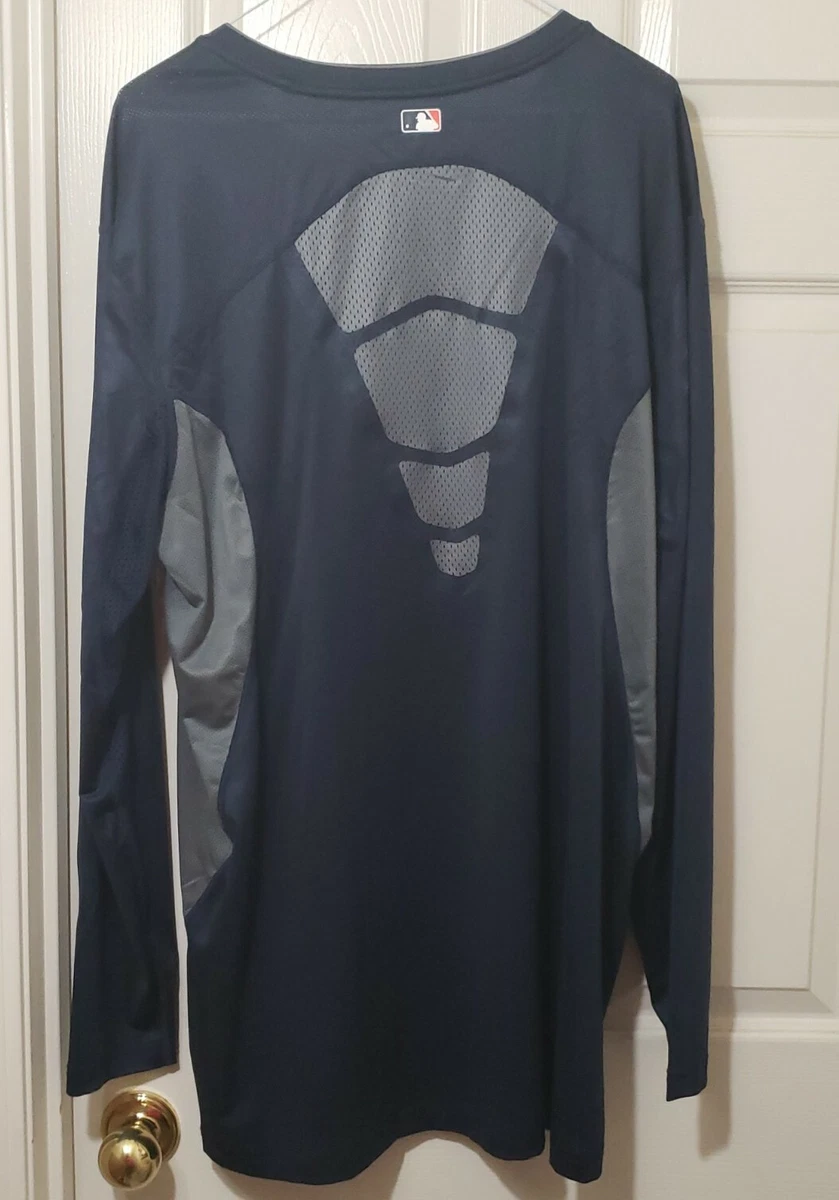 NIKE Pro Combat Dri-Fit Max Cool Houston Astros Baseball Fitted Jersey Men's XL