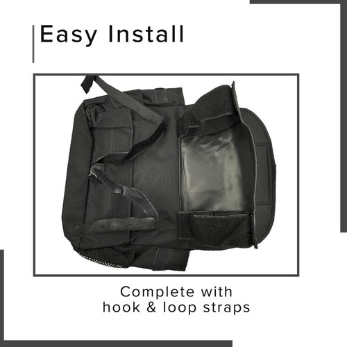 Saddle Bag for Mobility Scooter Black - Side Storage Organizer for Walkers, R... - Picture 5 of 10