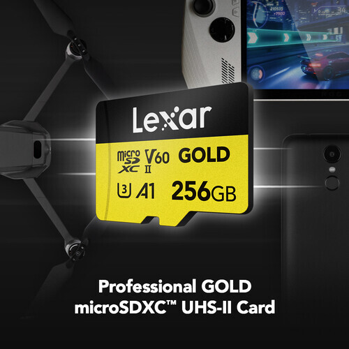 Lexar 256GB SDXC 280mb/s Micro SD Memory Card - Picture 2 of 3