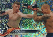 2018 Topps UFC Chrome JOE DUFFY #17 DIAMOND HOT BOX REFRACTOR SP