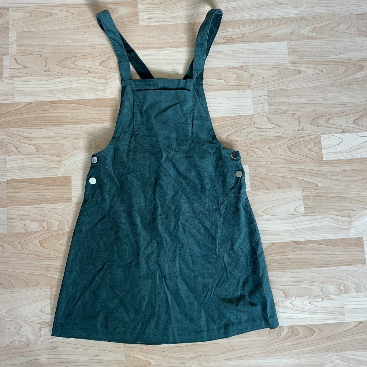 Zara Green - Velvet Hipster Style Green Above-Knee Overalls Dress Sz XS  (0087) | eBay