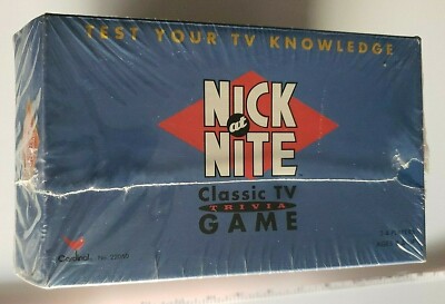 New & Sealed - Nick At Night Classic TV Trivia Game in Tin - 1998 1000 xtra ?'s