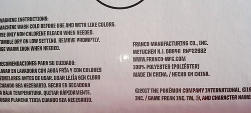 Pokemon 3 Piece Lighting Bolt Pikachu Twin Sheet Set New With Tag Franco Manufac - 第 4/5 張圖片