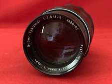 Pentax Super Takumar f3.5 135mm - M42 screw mount manual focus lens - as is