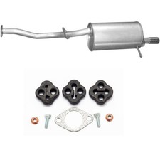 Endschalldämpfer Auspuff für Subaru Impreza 1.6 1.8 4x4 + Anbausatz