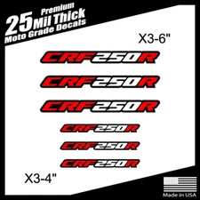 CRF250R Decals thick moto grade material FREE SHIPPING!!