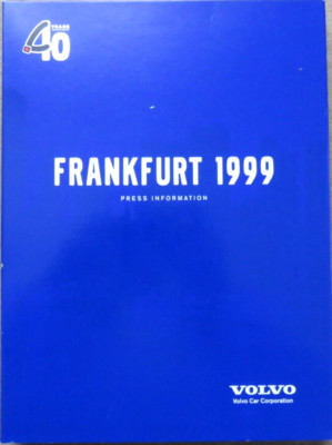 Volvo IAA 1999 Pressemappe Presse Info Press Kit Prospekt brochure