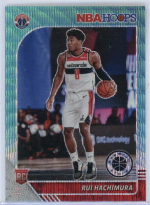 NBA Hoops Premium Stock RUI HACHIMURA RC Teal Wave Prizm Parallel