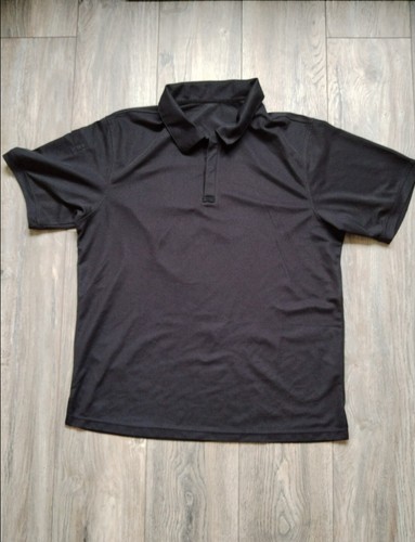 Mens Black Polo Top Large Mens Workwear Polo Top Mens Casual Polo Shirt L