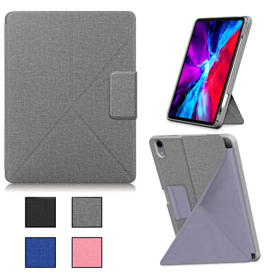 For iPad Air 10.9'' 4th Gen Multi-angle Standing Cover Folio Flip Smart Case