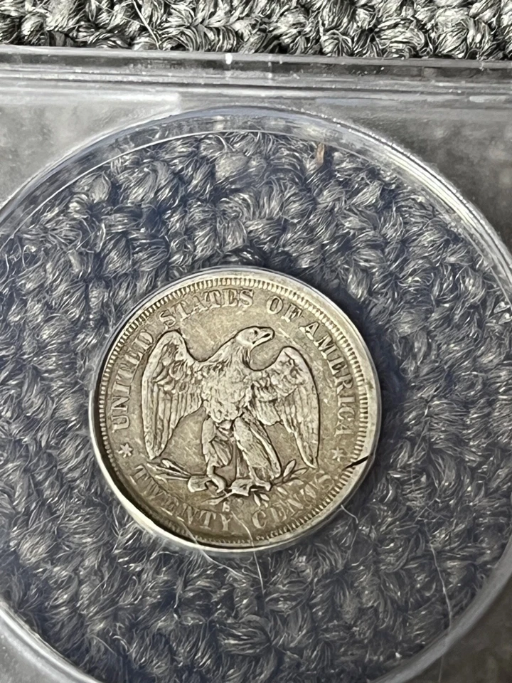 1875-S  TWENTY CENTS VF20 details - Image 3 of 4